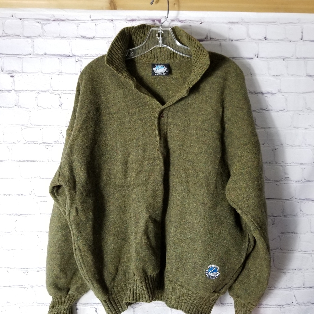 Vintage Olive Hunter Green Swanndri Sweater